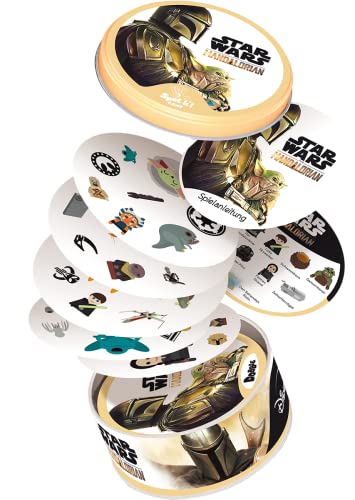Zygomatic, Dobble Star Wars: The Mandalorian, Familienspiel, Kartenspiel, 2-8 Spieler, Ab 6+ Jahren, 15+ Minuten, Deutsch