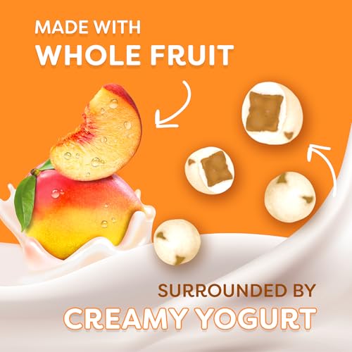 Image of Welch's Fruit Snacks, Fruit 'n Yogurt Variety Pack, Strawberry, Mango Peach, Gluten Free, Bulk Pack, Single Serve, 0.7 oz Bags (Pack of 40)