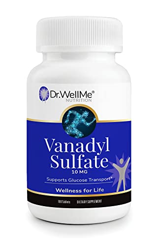 Dr.WellMe Vanadyl Sulfate Supplement 10 mg – 100 Tablets – Mainta...