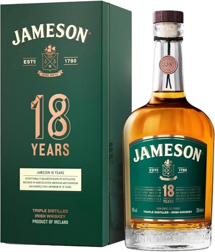 Jameson 18 Year Old Triple Distilled Irish Whiskey with Giftbox |...