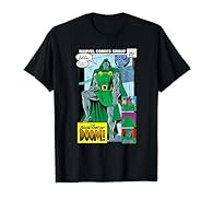 Official Marvel Merchandise Doctor Doom T Shirts for Boys, Girls, Men, Women, Kids, Adults, Family; Marvel Super Heroes T Shirts; Marvel Comics T Shirts; Marvel Super Villain T Shirts; Doctor Doom T Shirts; Marvel Doctor Doom; Retro Doctor Doom; Vint...