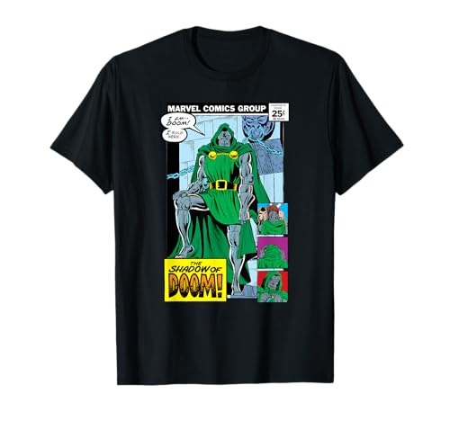 Image of Marvel Doctor Doom Shadow of Doom Retro Vintage Comic Art T-Shirt