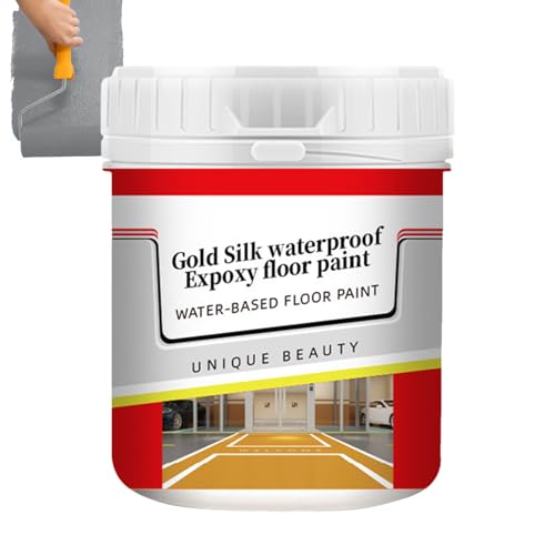 Pintura de resina epoxi - Tamaño estándar Pintura De Suelo Con Fórmula Antideslizante | Resina Sintética Pintura Impermeable Larga Duración | Revestimiento Exterior | Resistencia al Desgaste Para