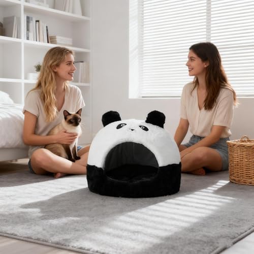 Couchage d'hiver pour chaton et chiot, niche pour chat lavable - 3
