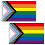 bandera lgbt 2019 🌈Fácil de llevar: la bandera del arcoíris es plegable y liviana. Puede llevarse fácilmente en bolsillos y mochilas y usarse cuando sea necesario.