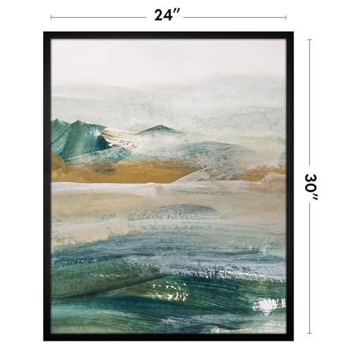 Image of Americanflat 24x30 Picture Frame with Polished Plexiglass - Streamline Collection - Thin Border Picture Frame for Wall Display - Hanging Hardware Included - Black