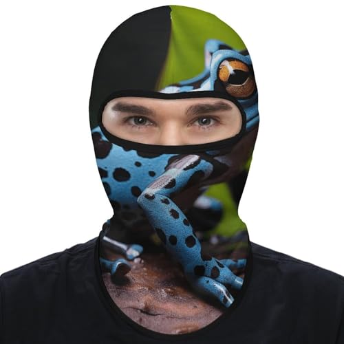 Máscara facial para cabeza completa Dart Frog Azul para hombres y mujeres, protección solar, transpirable, para senderismo, ciclismo, running y conducción miniatura 1