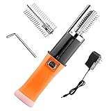 Electric Fish Scaler, Handheld Scraping Fish Scale Remover with Extra Stainless Steel Roller Blade, Portable Rechargeable Efficient Fish Scale Removal Tools with Powerful IPX7 Waterproof