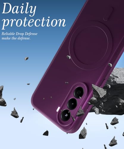 Image of WOW IMAGINE Back Case Cover for 1+ OnePlus Nord CE 6 Lite 5G | Soft Matte Silicone Case| Slim Fit & Shockproof | Camera Protection Bumper Cover (Purple)