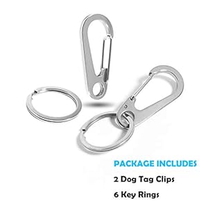2-Pack-Dog-Tag-Clips-Durable-Dog-ID-Tag304-Stainless-Steel-Quick-Clip-and-RingsEasy-Change-Pet-ID-Tag-Holder-for-Dog-Cat-Collars-and-Harnesses - Cucciolini Doodles   2-Pack-Dog-Tag-Clips-Durable-Dog-ID-Tag304-Stainless-Steel-Quick-Clip-and-RingsEasy-Change-Pet-ID-Tag-Holder-for-Dog-Cat-Collars-and-Harnesses