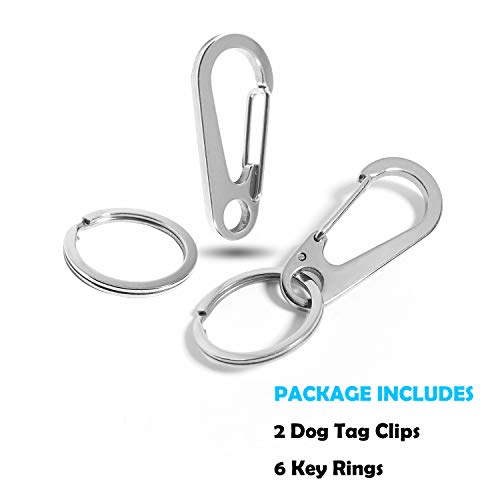 2-Pack-Dog-Tag-Clips-Durable-Dog-ID-Tag304-Stainless-Steel-Quick-Clip-and-RingsEasy-Change-Pet-ID-Tag-Holder-for-Dog-Cat-Collars-and-Harnesses - Cucciolini Doodles   2-Pack-Dog-Tag-Clips-Durable-Dog-ID-Tag304-Stainless-Steel-Quick-Clip-and-RingsEasy-Change-Pet-ID-Tag-Holder-for-Dog-Cat-Collars-and-Harnesses