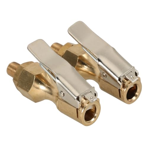 MOLUCKFU 2pcs Locking Air Chuck Kit for Tire Inflation Construction Quick Connect Valve for Cars Trucks and More Tire Inflator Accessory