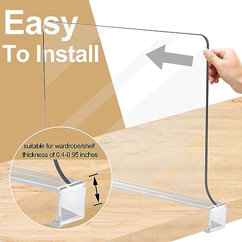 Tongtlan Xinyinghui Acrylic Shelf Dividers For Closet Organization thumb #4