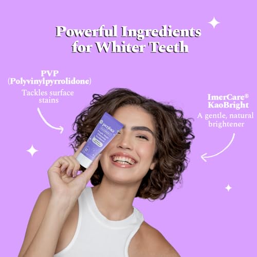 Image of Perfora Purple Whitening Toothpaste-75g | Purple Toothpaste For Teeth Whitening | Teeth Stain Remover | Enamel Safe & Effective Teeth Whitener Oral care | Grape Mint