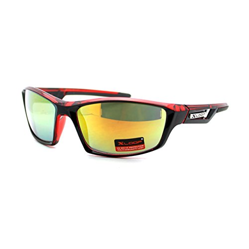 Xloop Mens Sunglasses Sports Fashion Rectangular Wrap Around UV 4002