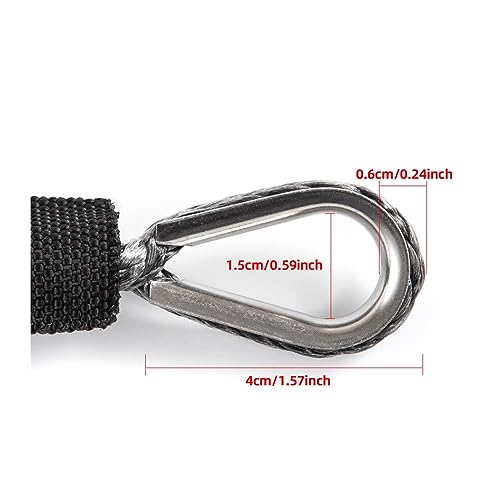 Cable de plasma 6mm con funda protectora抗UV cuerda sintética 7700LBs de alta flexibilidad 3