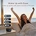BUFFBEE Alarm Clock with Bluetooth Speaker & FM Radio for Bedside – Gradual Wake-Up Sounds, Fully Dimmable Display & Ambient Night Light, Plug-in Digital Clock for Bedroom