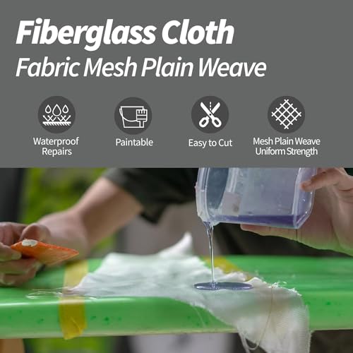 Fiberglass Cloth, 6 Oz. 50" Wide X 3.3 Yards, Plain Weave Fiberglass Fabric - Thumbnail 2