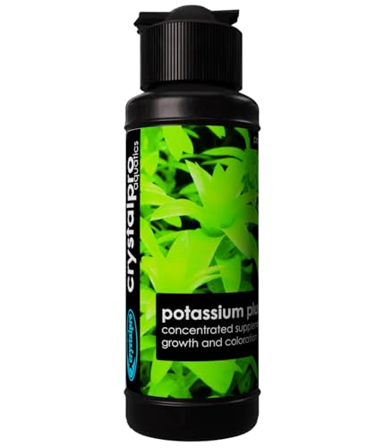 Crystalpro Potassium Plus 4.22 Oz - Contains 100.000 ppm Potassium Supplement for Freshwater Aquarium Plant Fertilizer (125ml)