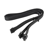 Emoshayoga PCIe 5.0 Power Cable Flexible 12VHPWR Connector GPU Extension Cable Support 600W for Custom PC Builds 1 Piece