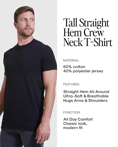 True Classic Mens T-Shirts, Short Sleeve Crew Tall, Variety (6-Pack) 3XL - image 9