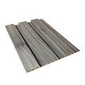 NovaGrid Panel 2PCS 3D Groove Texture Panel Sound Insulation Flat Noodles Wall Panel Solid Core Design, Suitable for Interior Decoration 5.2 inches x 0.34 inches (Driftwood Grey)