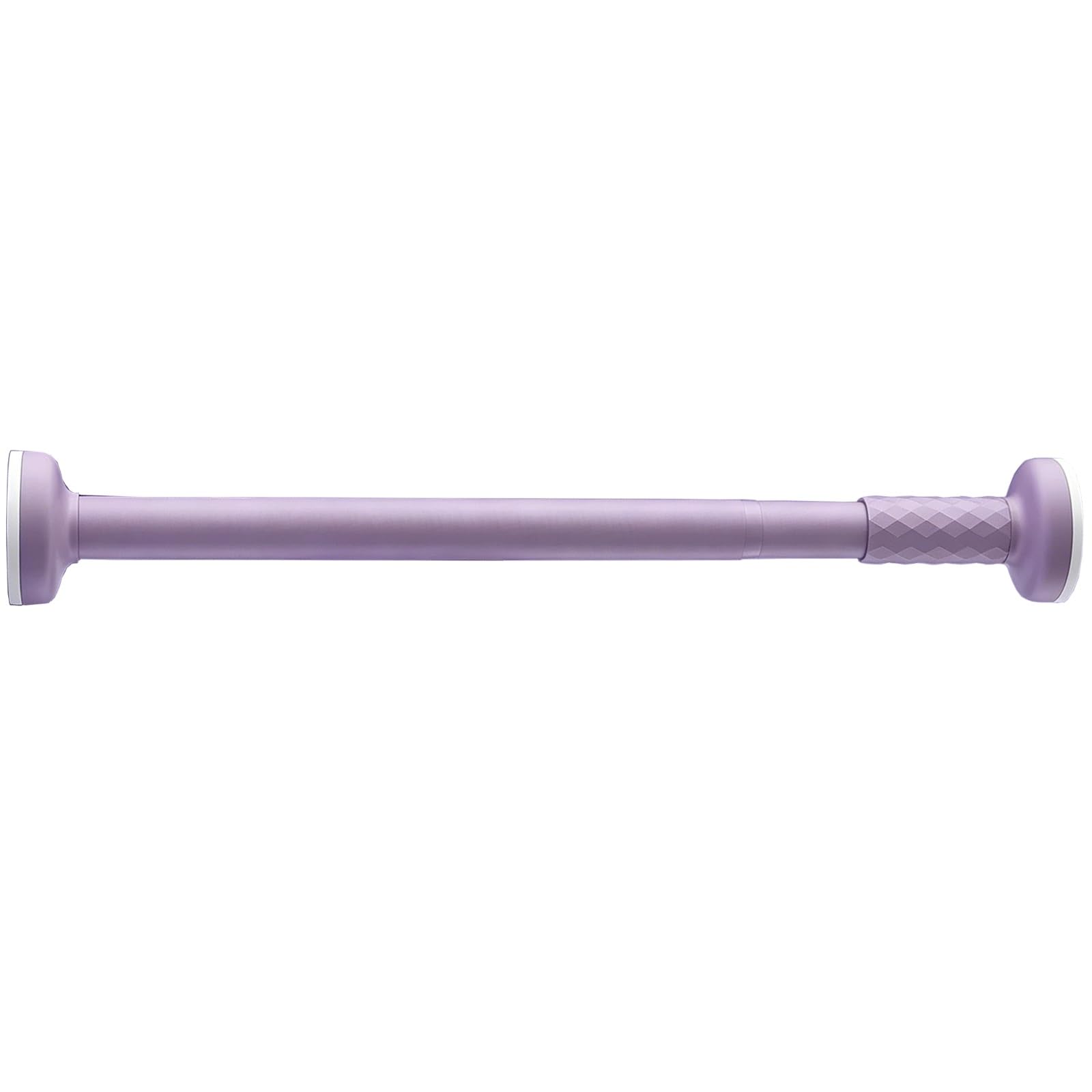 Stainless Steel Tension Curtain Rod No Drill Spring Shower Curtain Rod with Non Slip Pads, From 14" to 75", for Bathroom Kitchen Closet Renters(Purple,90-160cm/35-63in)