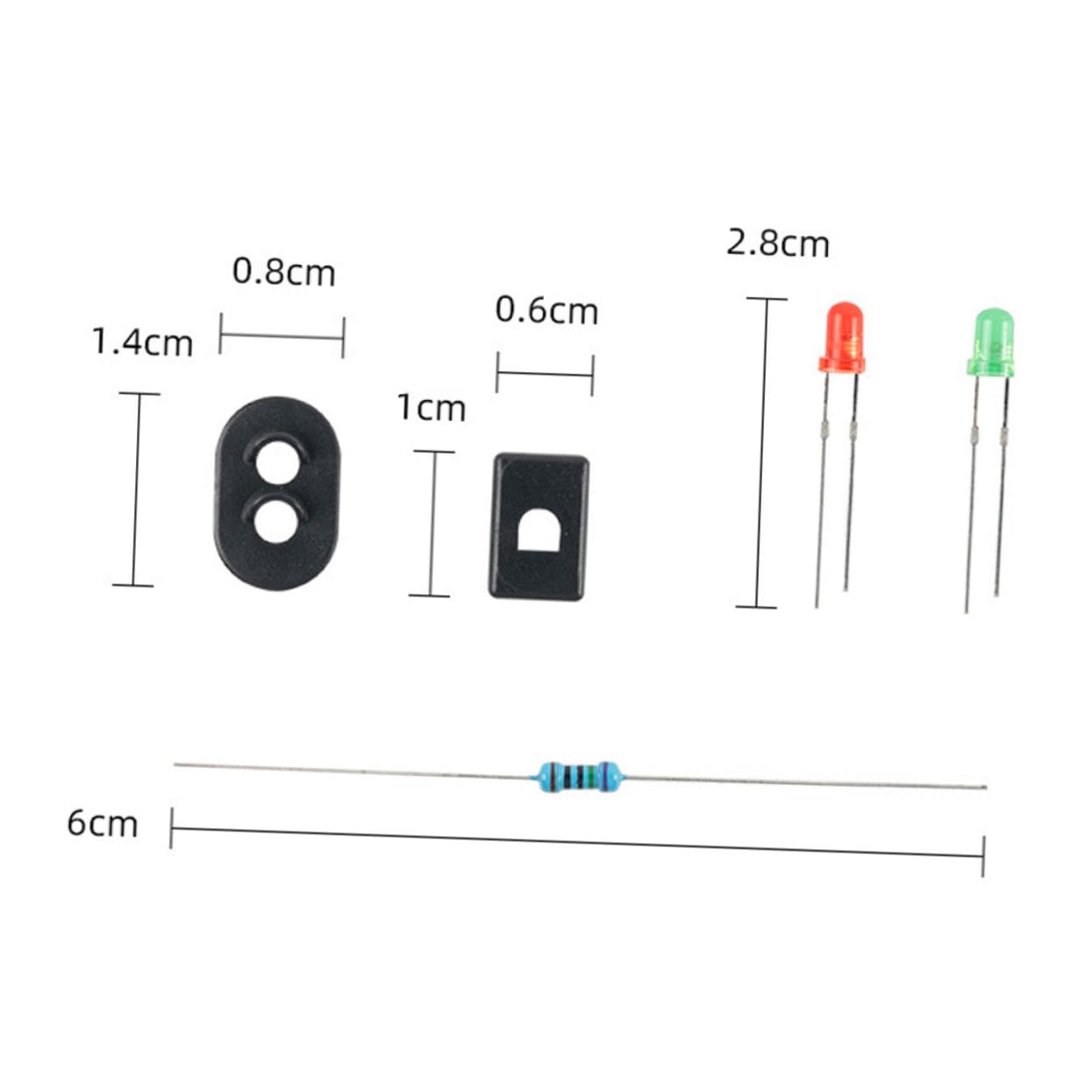 DIYEAH 2 Sets Mini Train Signal Models Abs Stainless Steel Model Train Signals for DIY Decor