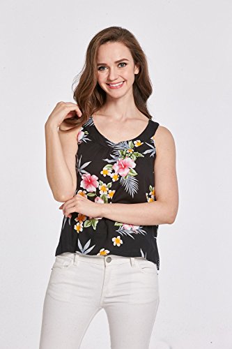 Image of Family Matching Hawaiian Clothes, Hibiscus Black | Black Hibiscus Print • Soft Rayon Fabric • Family Matching Outfits • Vacation Ready • Luau Party Wear