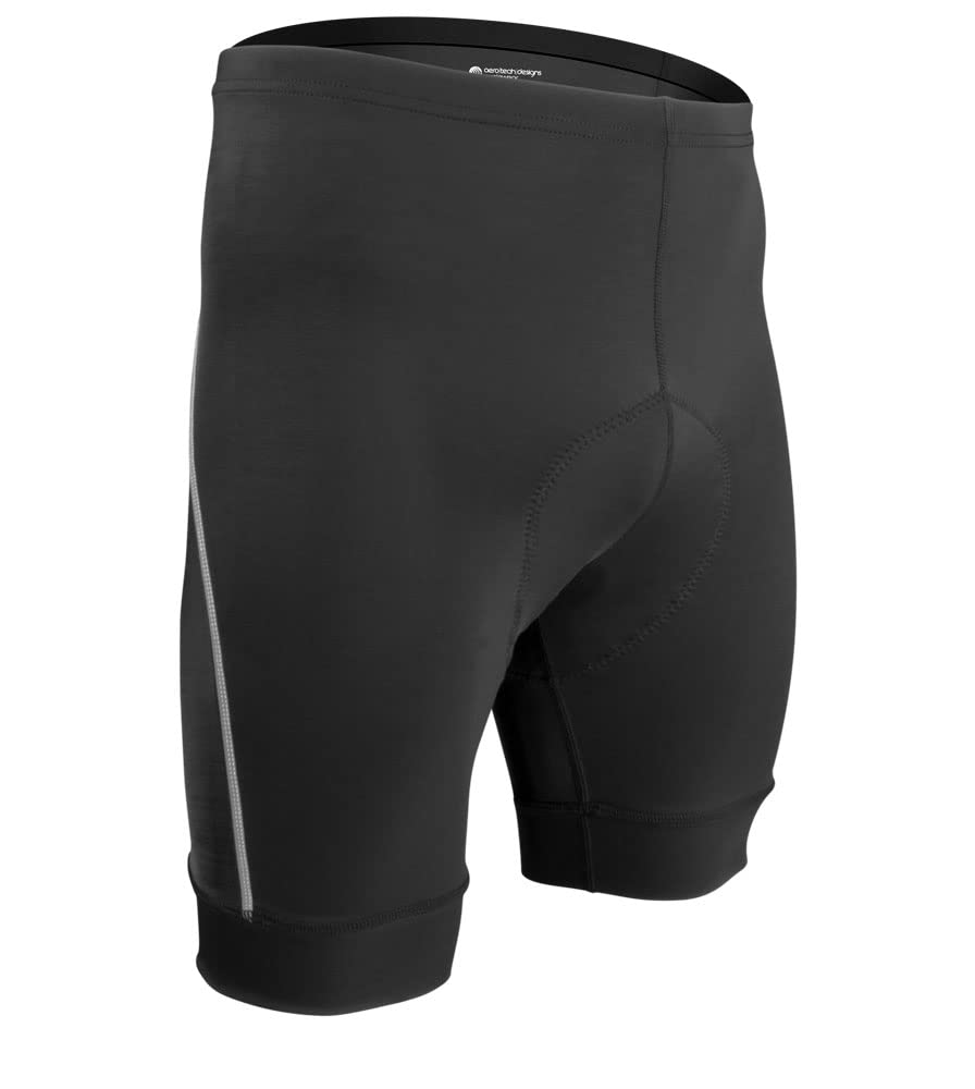 | Big Men's Clydesdale Bike Shorts | Extended Size Range | Wide Chamois Pad | Made in USA