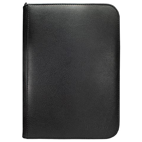 Ultra PRO, Vivid 4-Pocket Zippered PRO-Binder: (Black) Protect Up to 160 Collectible Trading Cards - Image 2