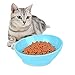 Slanted Dog Bowl Cat Food Bowl - Tilt Pet Dog Feeder Cat Water Bowl with No Spill Wide Mouth Anti-skid Dog Food Cat Bowl Pet Sterile Tableware Supplies -PerSuper