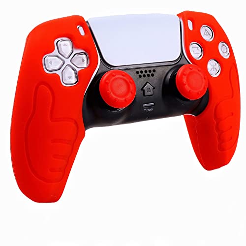 Image of Silicone Skin for Ps5 Controller, 1pc Anti-Slip Shell Cover Case with 10 Joystick Grips for Playsation 5 Controller Wireless Gamepad(PS5 Controller #11)