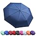 Kolumbo Travel Umbrella - "Non-breakable" Windproof Tested 55MPH - Sturdy, Durability Tested 5000 Times - Compact Umbrellas For Rain/Snow, Auto Open/Close - Gift Box - Perfect Gift For Men & Women