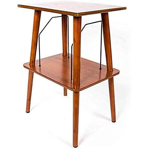 GPO Canterbury Retro Polished Wooden Table Stand, Sturdy and Stylish Vinyl Record Storage, Holds upto 60-70 Albums Cover