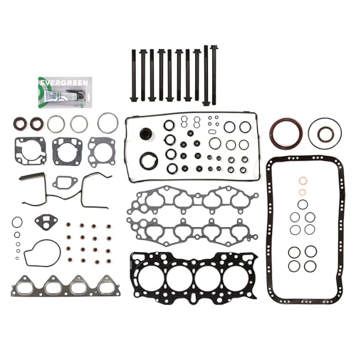 Evergreen SA-7308087803 Full Gasket Set Head Bolts Compatible with/for 90-01 Acura Integra LS RS DOHC B18A1 B18B1