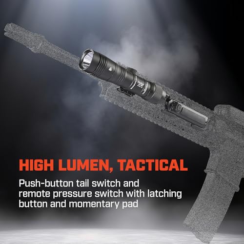 Streamlight 89009 ProTac 2.0 2000-Lumen Rail Mount High Lumen Tactical Rechargeable Long Weapon-Mounted Flashlight with Straight Pressure Switch, SL-B50 Battery Pack and USB-C Cord, Black - Image 6