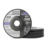 BHA 4.5' Pipeline Wheels Metal Cutting & Light Grinding Discs for Angle Grinder, Premium Zirconia Abrasive Grains Type 27, 4-1/2' x 1/8' x 7/8' Arbor - 10 Pack