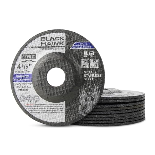 Bha GW4581-10 4.5 Inch Pipeline Wheels Metal Cutting & Light Grinding Discs cover