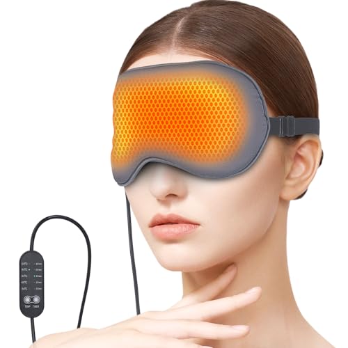 USB Electric Heated Eye Mask for Dry Eyes & Migraines - Adjustabl...