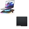 llano Laptop Cooler Bundle with Glass Mousepad Large Size 17.7 x 15.8