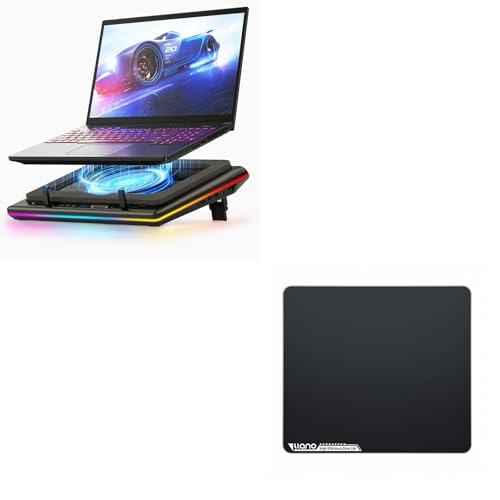 Llano Laptop Cooler Bundle con Mousepad de vidrio miniatura 1