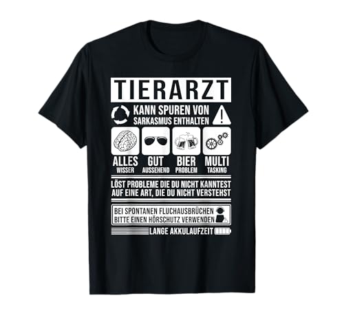 Tierarzt Spruch lustiges Tierarzt T-Shirt