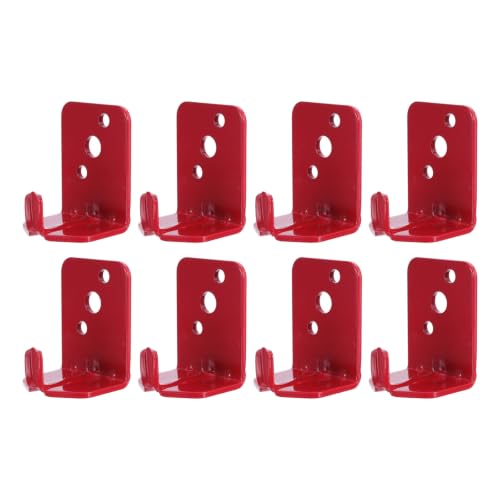 Ganchos para extintores metálicos de alta visibilidad, soporte seguro de hasta 5 lb (8 uds)