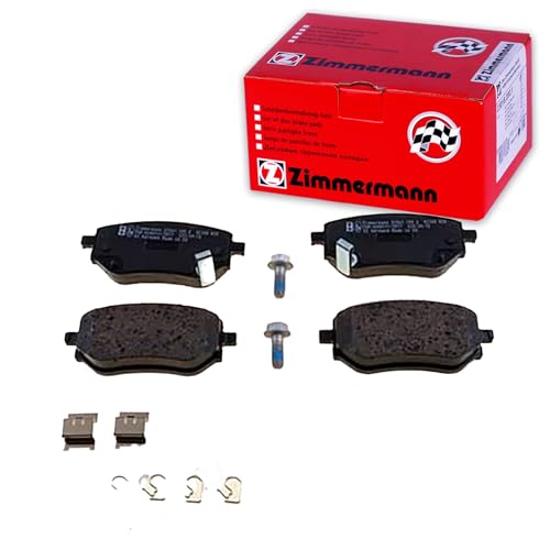 Image of ZIMMERMANN 22861.180.2 Rear Brake Pad Set with Spring Photo Equivalent to Box Contents Compatible with Mercedes Benz X-Class Pickup 470