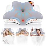 NVKHG Almohada Cervical de Espuma Viscoelástica Ergonómica, Blanco