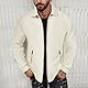Veriliss Herren 2-Teilige Waffel Soft Hoodies Sweatsuit Sets Male Trainingsanzug-Sets Mit Durchgehendem Reißverschluss, Trendige Jacke Anzug Business Outfits(Aprikose,M)