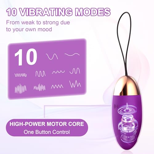 Miniatura 2 de Vibrador Para Mujer Ninonly Estimulador De Clítoris Con 10 Modos,Juguete Sexual Silencioso,Impermeable,Recargable Por Usb Eróticos Vibración Vibradorador Clítoris Sex Toy Para Pareja Morado