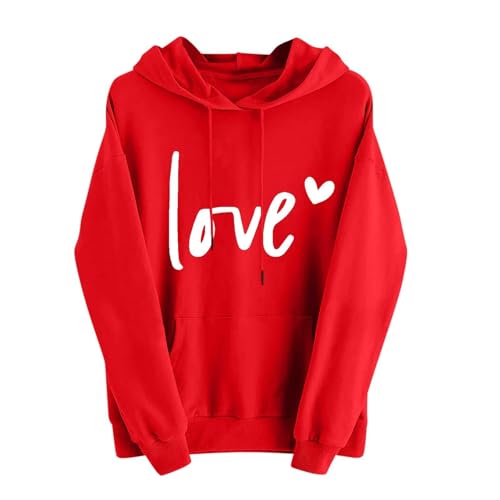 Sweats à capuche à motif de cœur avec manches longues et finitions soignées