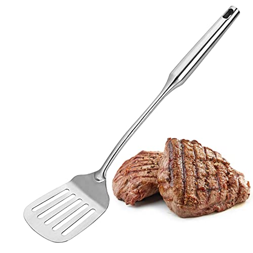 TBWHL Wok Slotted Spatula Wide Spatula Slotted Turner Stainless Steel Heavy Duty for Cooking Baking Flipping Grilling Frying Pancake Spatula